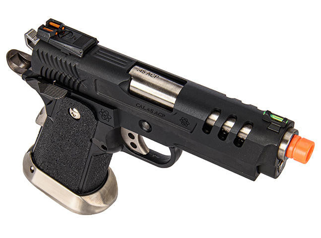 WE-Tech Hi-Capa 3.8 Deinonychus Full Auto Gas Blowback Airsoft Pistol, Black