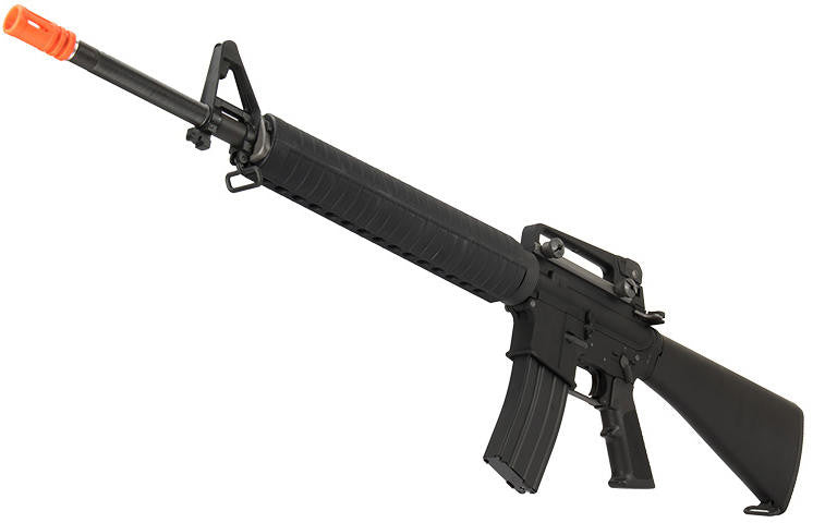 WE Tech M16A3 Open Bolt Full Metal Gas Blowback Airsoft GBBR Rifle, Black