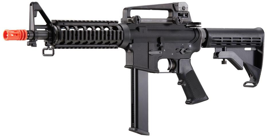 WE-Tech M4 CQB PCC Gas Blowback Airsoft Rifle, Black