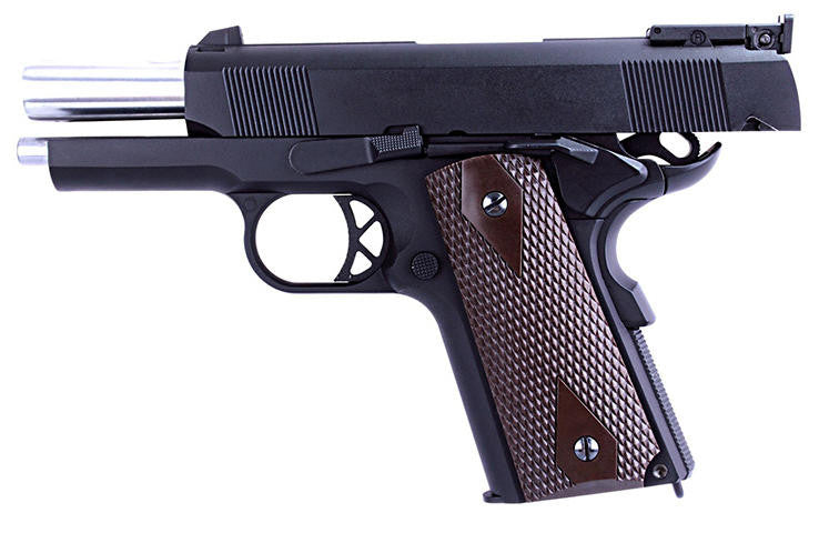 WE Tech Original 1911 B Ver. Gas Blowback Airsoft Pistol, Black