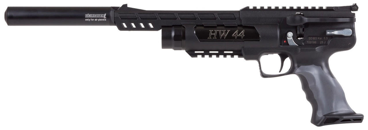 Weihrauch HW44 FAC Version .22 PCP Air Pistol, Black