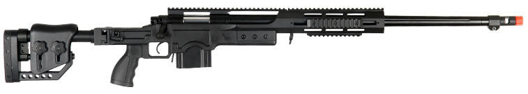 Well MB4411 Bolt Action Airsoft Sniper Rifle, Black