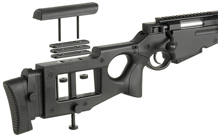 Well MB4420 Bolt Action Airsoft Sniper Rifle, Black