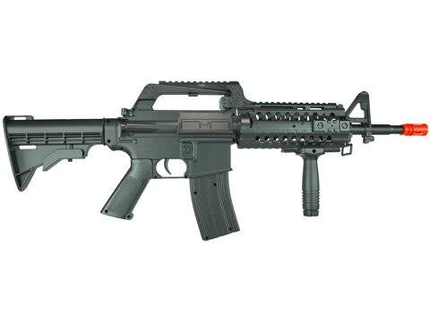 Well MR-733 Spring Action Airsoft Rifle, Black