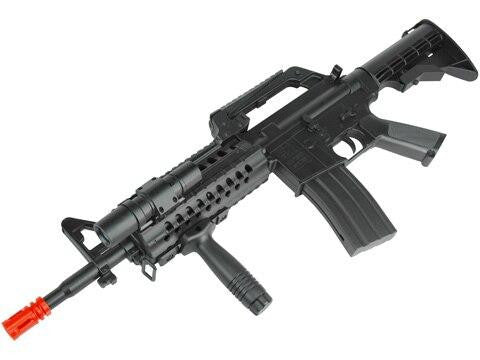 Well MR-733 Spring Action Airsoft Rifle, Black