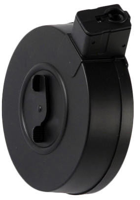 Well R2C 200 Round High-Cap Drum Magazine, Black