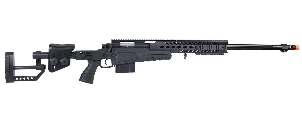 WellFire MB4418-2 Bolt Action Airsoft Sniper Rifle, Black