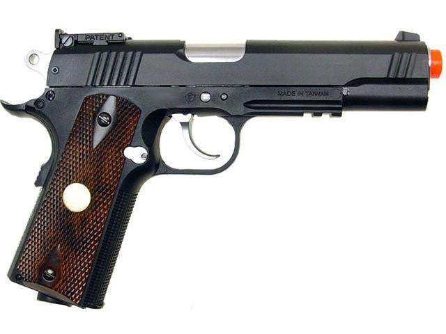 WG Full Metal US Combat 1911 CO2 Airsoft Pistol, Black