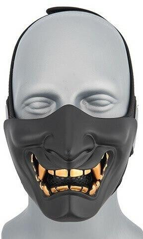 Yokai Ogre Padded Polymer Lower Face Mask, Black