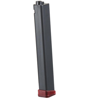 Zion Arms PW9 120 Round 9mm Style Mid-Capacity Magazine, Black/Red