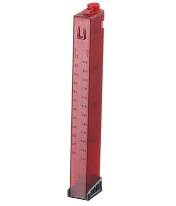 Zion Arms PW9 120 Round 9mm Style Mid-Capacity Magazine, Red