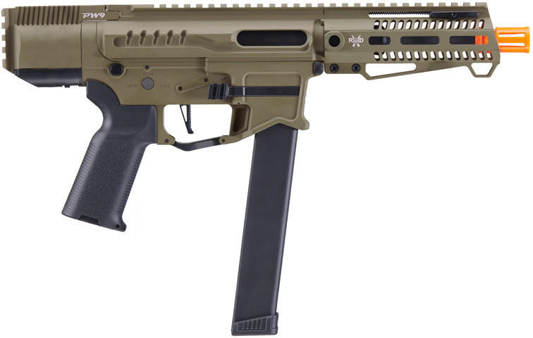Zion Arms R&D Precision Licensed PW9 Mod 0 Airsoft Rifle, Tan