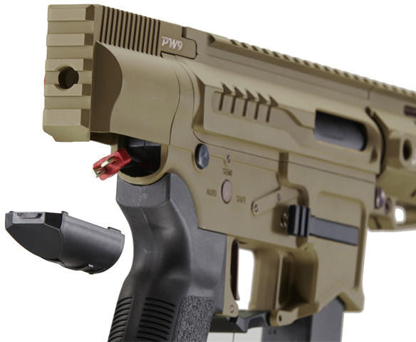 Zion Arms R&D Precision Licensed PW9 Mod 0 Airsoft Rifle, Tan