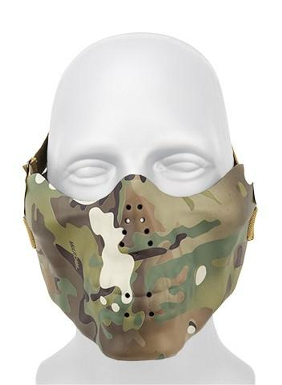 AMA Tactical Skull Half-Face Mask Camo Tropic