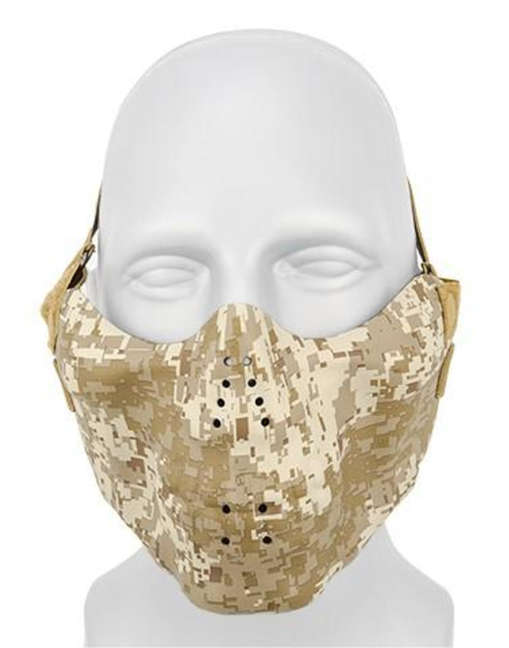 AMA Tactical Skull Half-Face Mask Desert Digital
