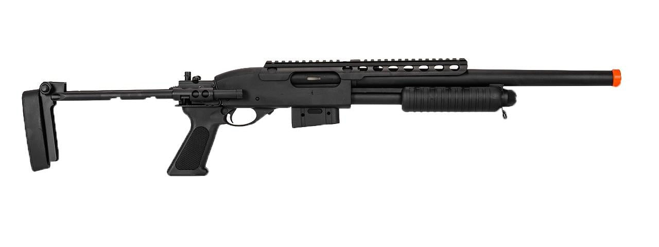 A&K M870 Tactical Spring-Powered Metal Shotgun