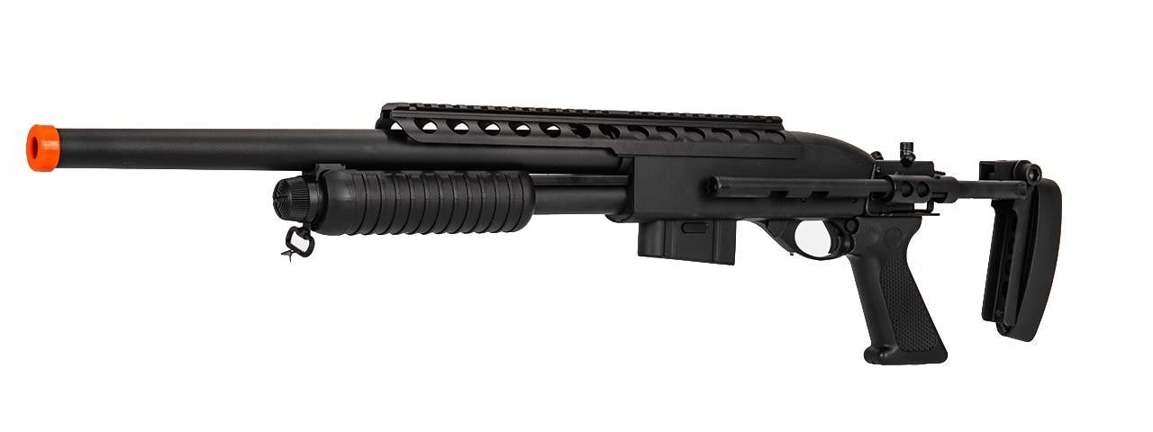 A&K M870 Tactical Spring-Powered Metal Shotgun