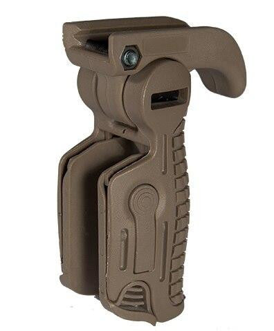 AB163 AK-Style Foldable & Extendable Tactical Foregrip, Dark Earth