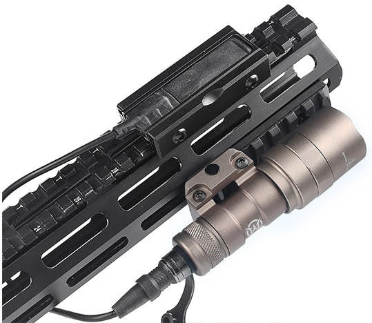 ACW Picatinny Rail Mount for Flashlight Pressure Switches, Black