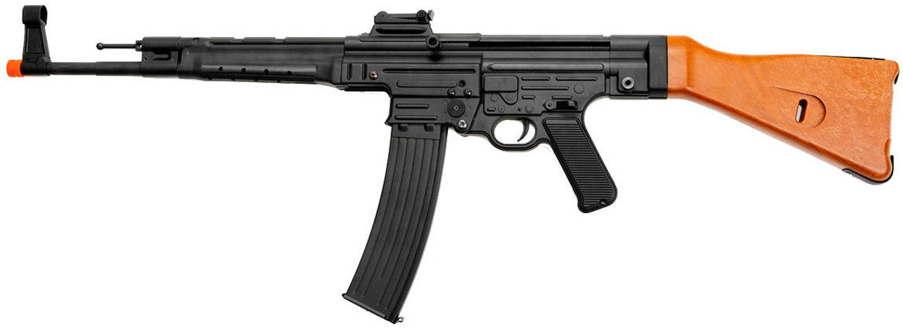 AGM STG44 WWII Full Metal Sturmgewehr Airsoft AEG Rifle w/ Imitation Wood Stock Furniture, Black/Wood
