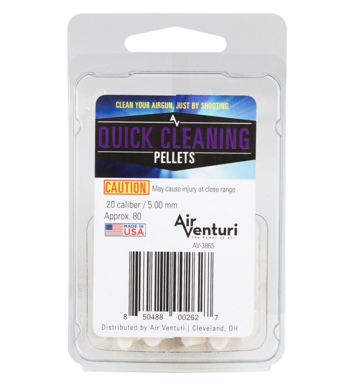 Air Venturi .20 Cal Quick Cleaning Pellets, 80ct