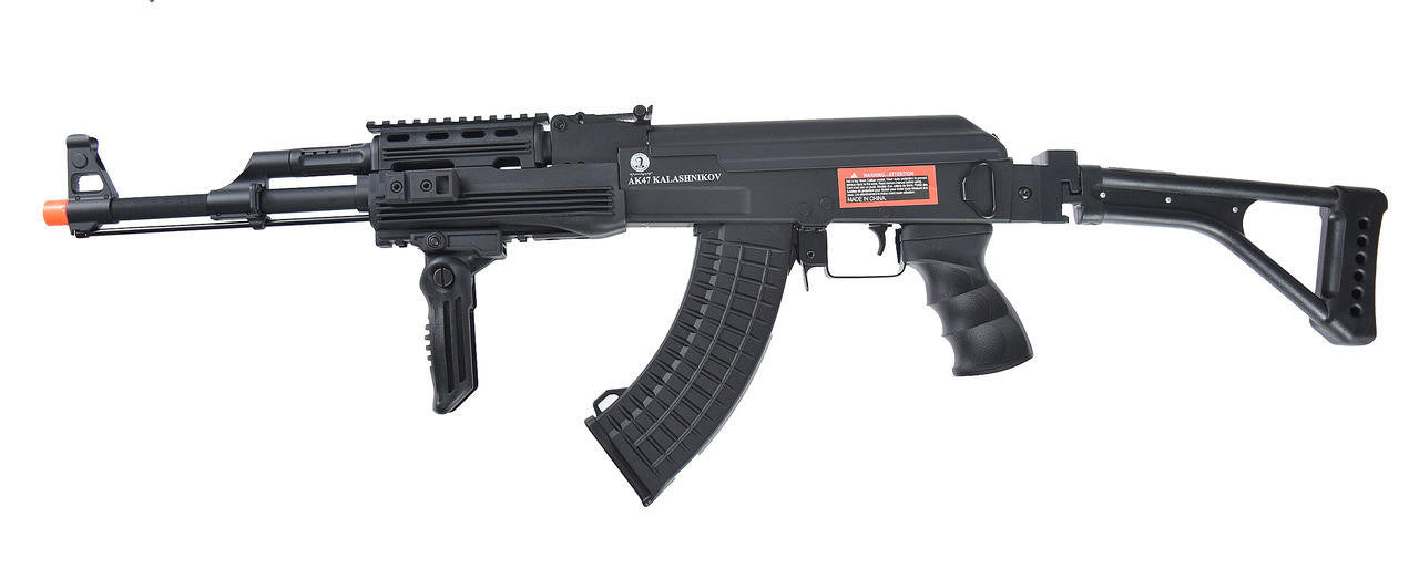 AK47 Kalashnikov 60th Anniversary RIS AEG Airsoft Rifle, Black