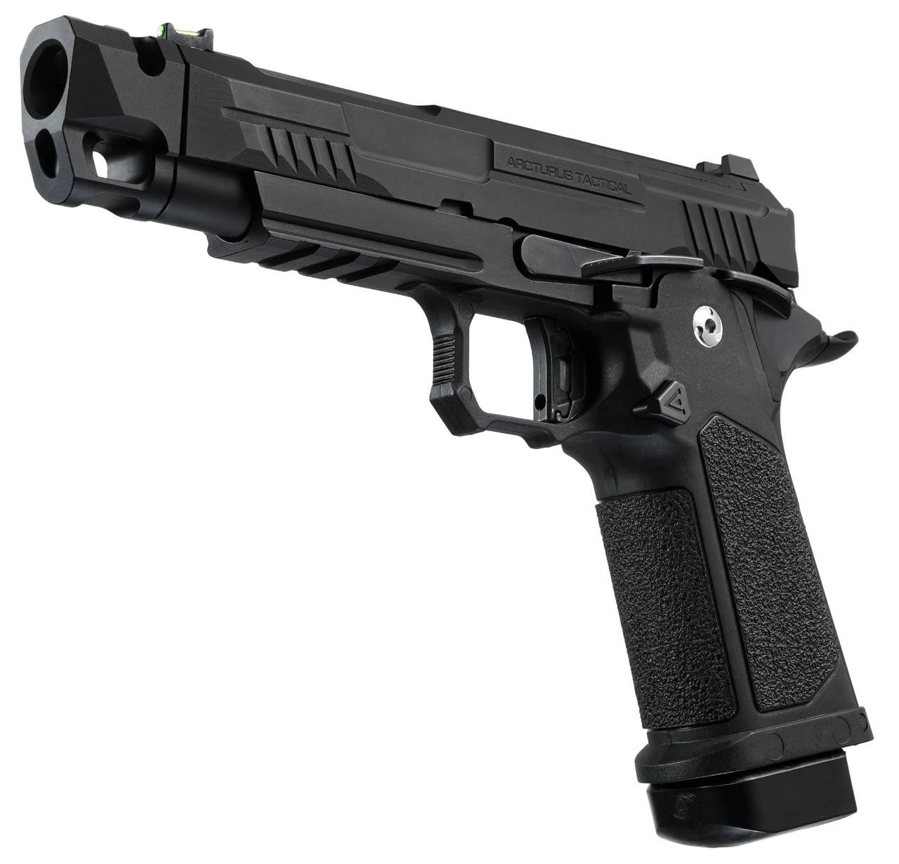 ARCTURUS Vanguard 4.3" Hi-Capa GBB Airsoft Pistol w/ Optics Ready Slide & Compensator, Black