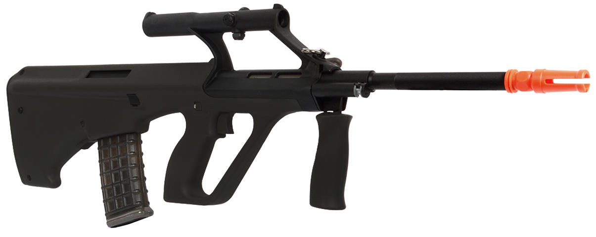 Army Armament Polymer AUG AEG Airsoft Rifle w/ Scope, Black