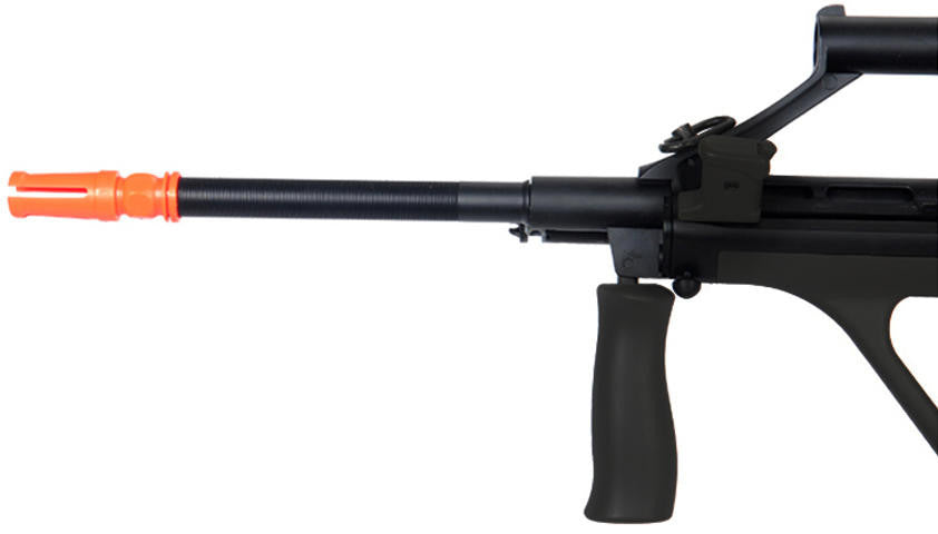 Army Armament Polymer AUG AEG Airsoft Rifle w/ Scope, Black