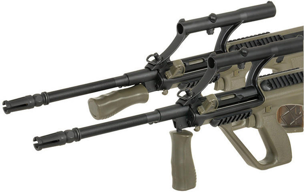 Army Armament Polymer AUG AEG Airsoft Rifle w/ Scope OD Green