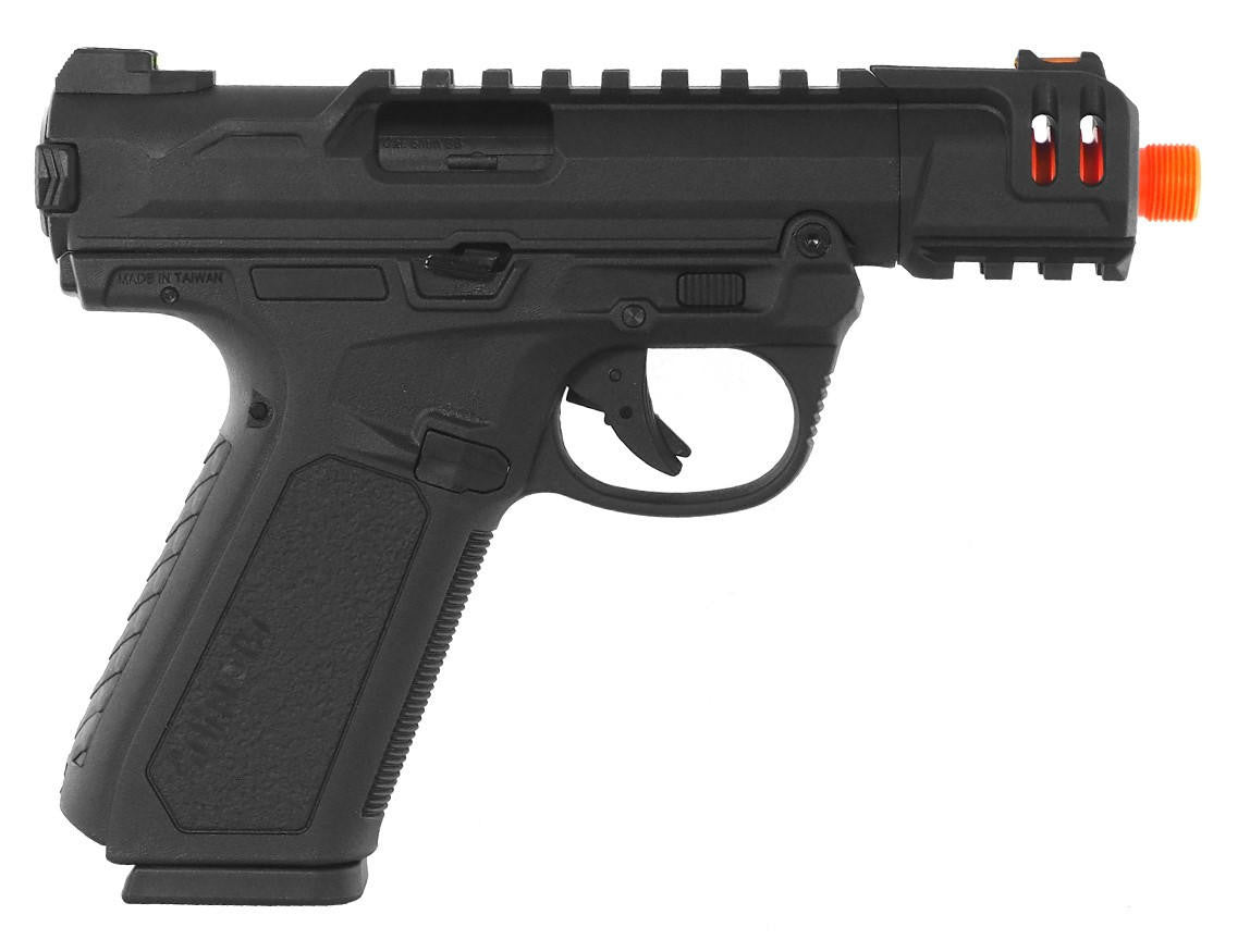 ASG Action Army AAP-01C Green Gas Blowback Airsoft Pistol, Black