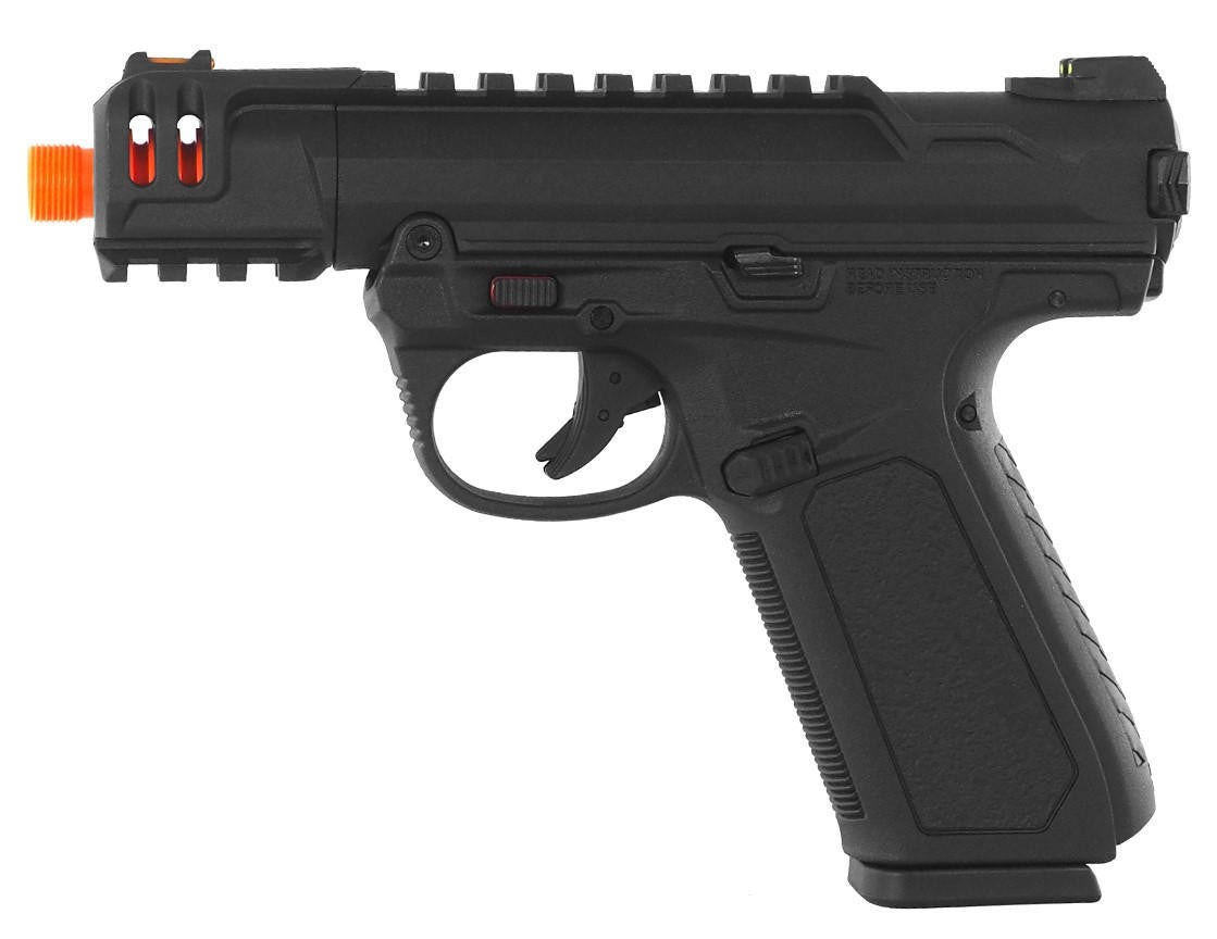 ASG Action Army AAP-01C Green Gas Blowback Airsoft Pistol, Black