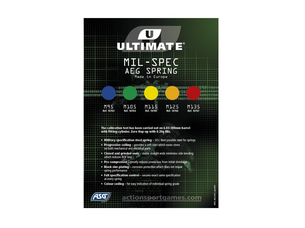 ASG Ultimate Upgrade AEG Spring, Red, M135