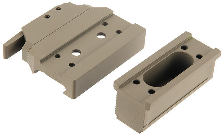 Atlas Custom Works Bobro Style T1 QD Mount With Riser, Tan