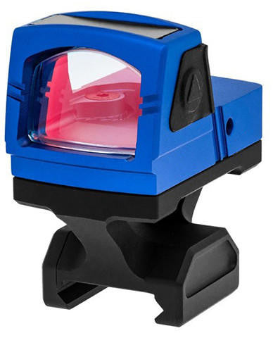 Atlas Custom Works xForce Solar Powered Mini Red Dot with Mount, Blue