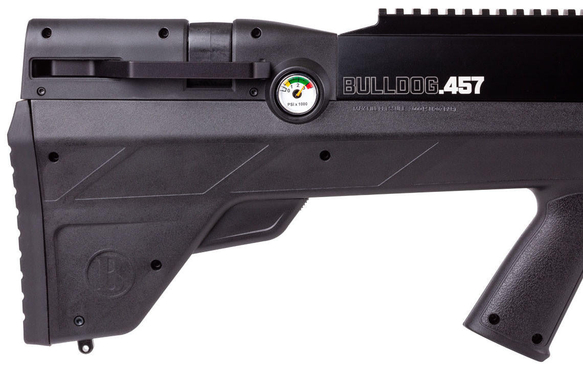 Benjamin Bulldog .357 Shrouded PCP Bullpup Air Rifle, Black