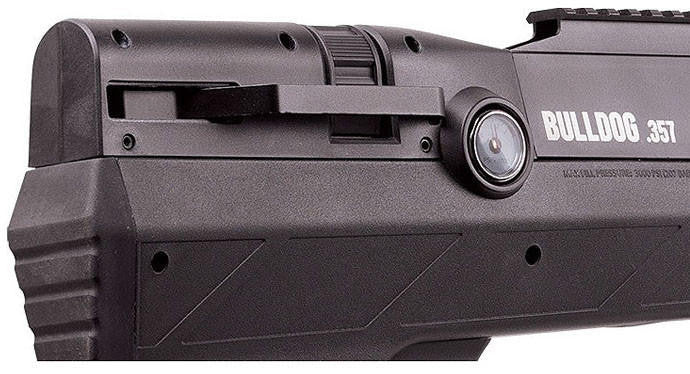 Benjamin Bulldog .357 Shrouded PCP Bullpup Air Rifle, Black