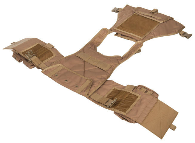 Lancer Tactical Assault Airsoft Tactical Vest, Coyote Brown