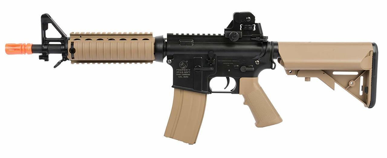 Colt M4A1 CQBR RIS AEG Airsoft Rifle, Tan/Black