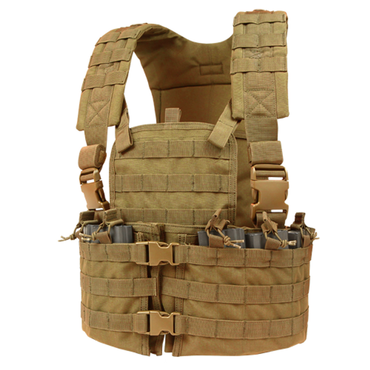 Condor MOLLE Modular Chest Rig/Hydration Carrier Coyote
