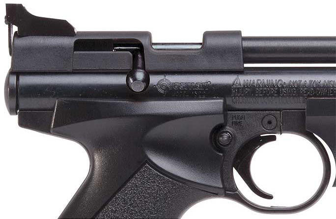 Crosman 1377C/PC77 Single Shot Bolt Action 0.177 Cal Airgun, Black