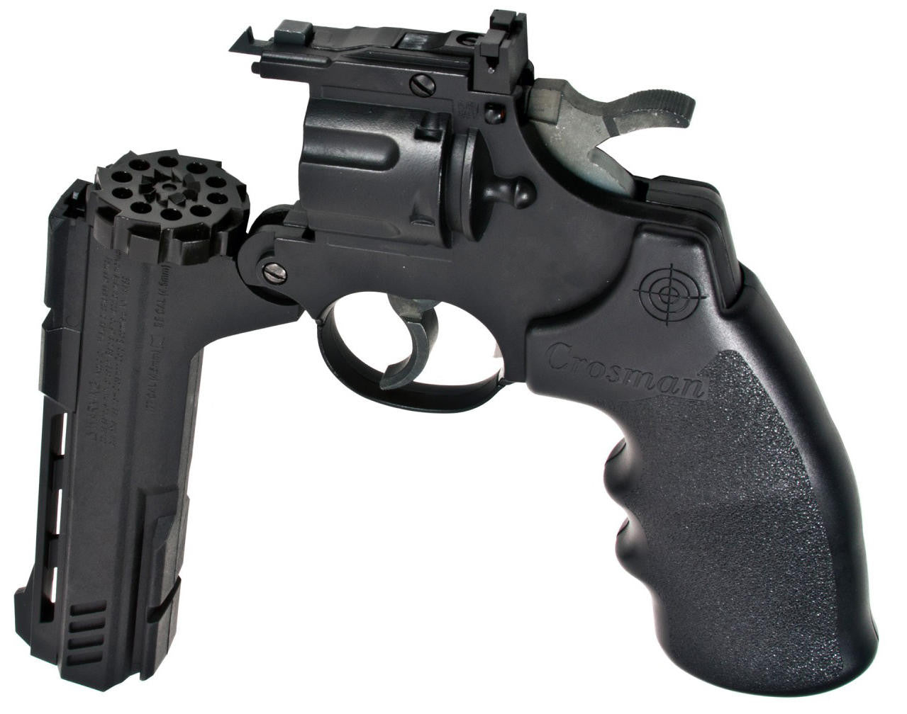 Crosman Vigilante CO2 Revolver 0.177 Cal Airgun, Black