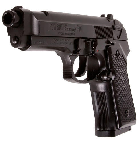 Daisy Powerline 340 Spring Single Action 0.177 Cal Air Pistol, Black
