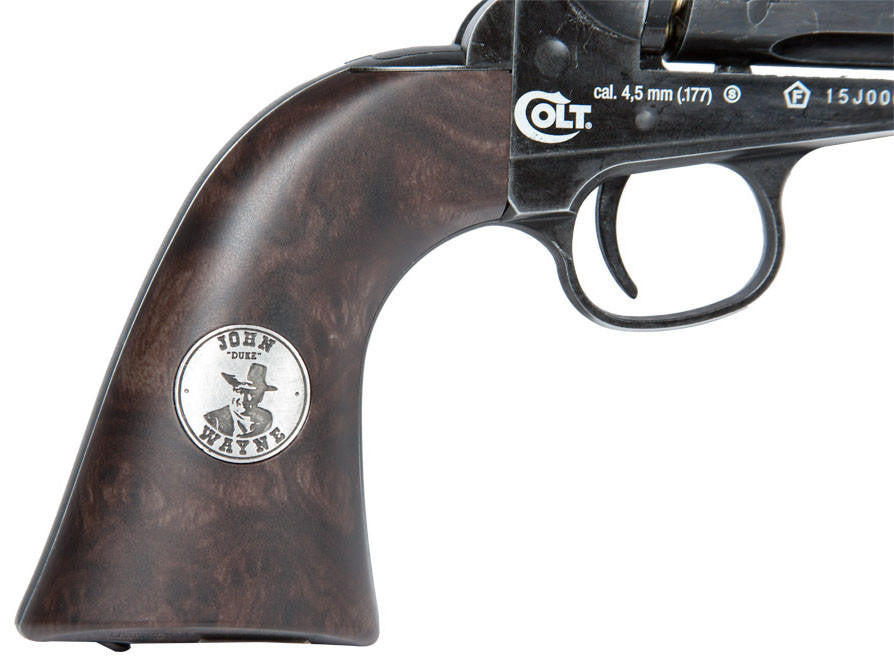 Duke Colt CO2 Weathered .177 Pellet Revolver, Black