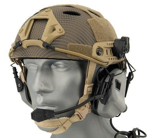 Earmor M32H MOD3 Tactical Communication Hearing Protector for FAST Helmet, Gray