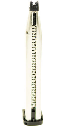 Echo1 TAP Extended 42-round Double Stack Magazine for TTI/Hi-Capa Series GBB Pistols, Silver