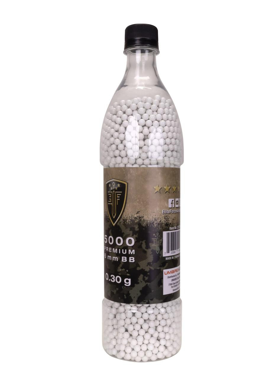 Elite Force Premium 0.30g 5000ct Airsoft BBs, White