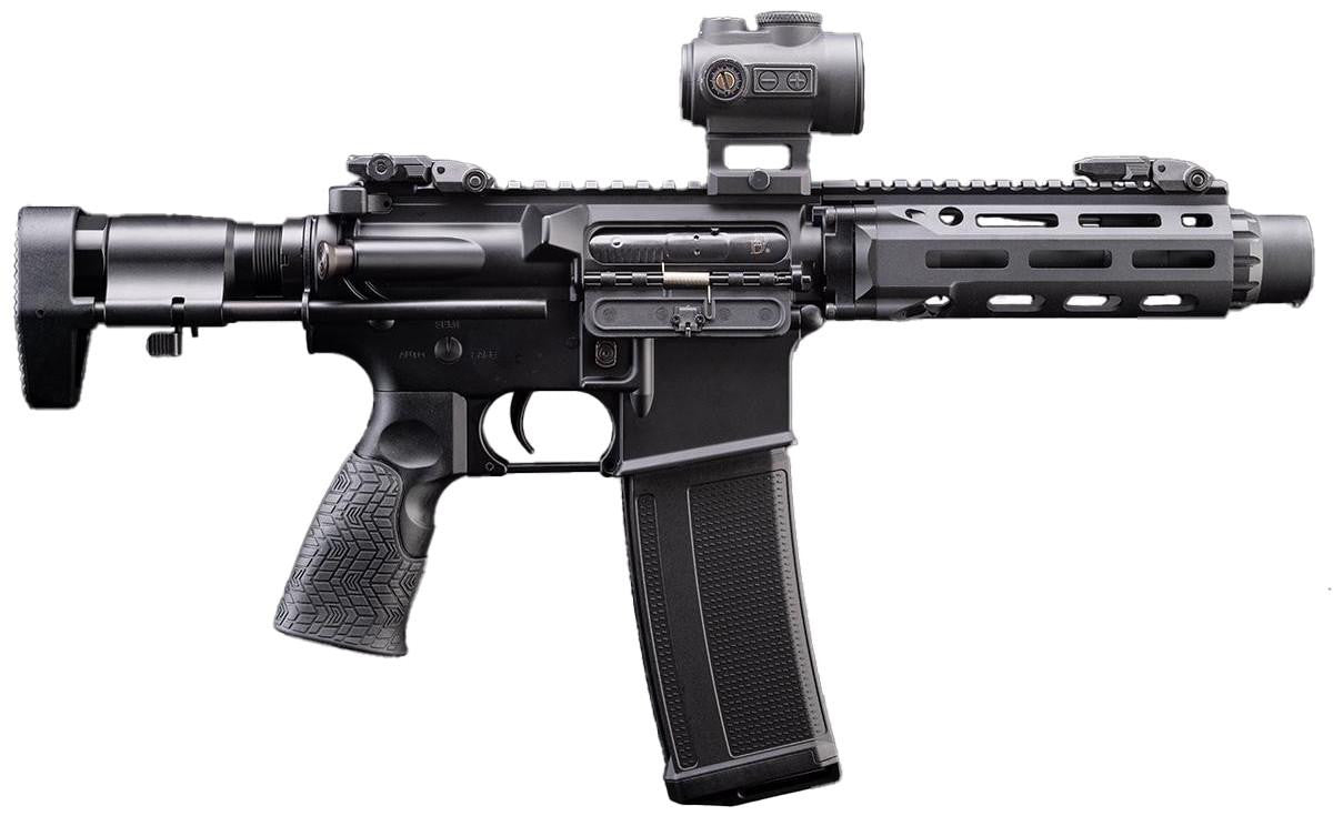 EMG Daniel Defense Licensed DDM4 PDW Airsoft AEG Rifle w/ CYMA Platinum Gearbox, Black