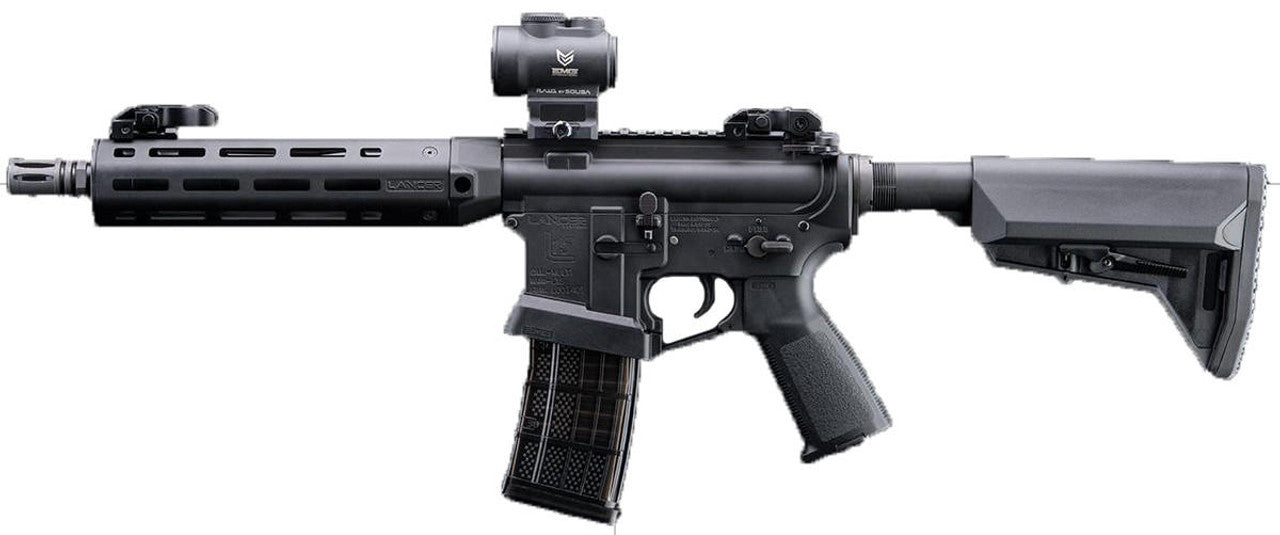 EMG Lancer Systems Licensed L15 Defense 8’’ Airsoft AEG Rifle Black