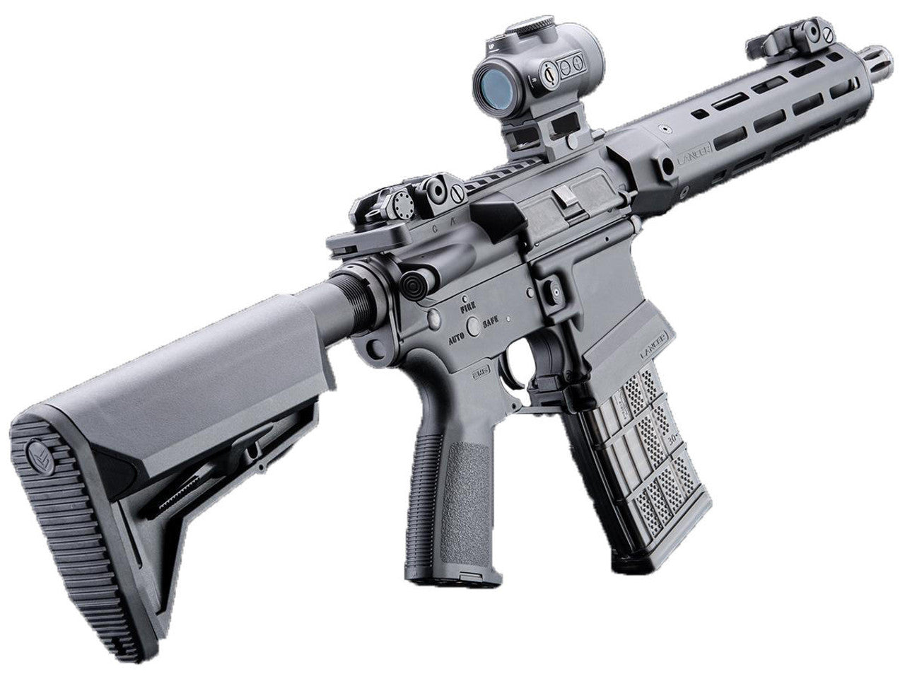 EMG Lancer Systems Licensed L15 Defense 8’’ Airsoft AEG Rifle Black
